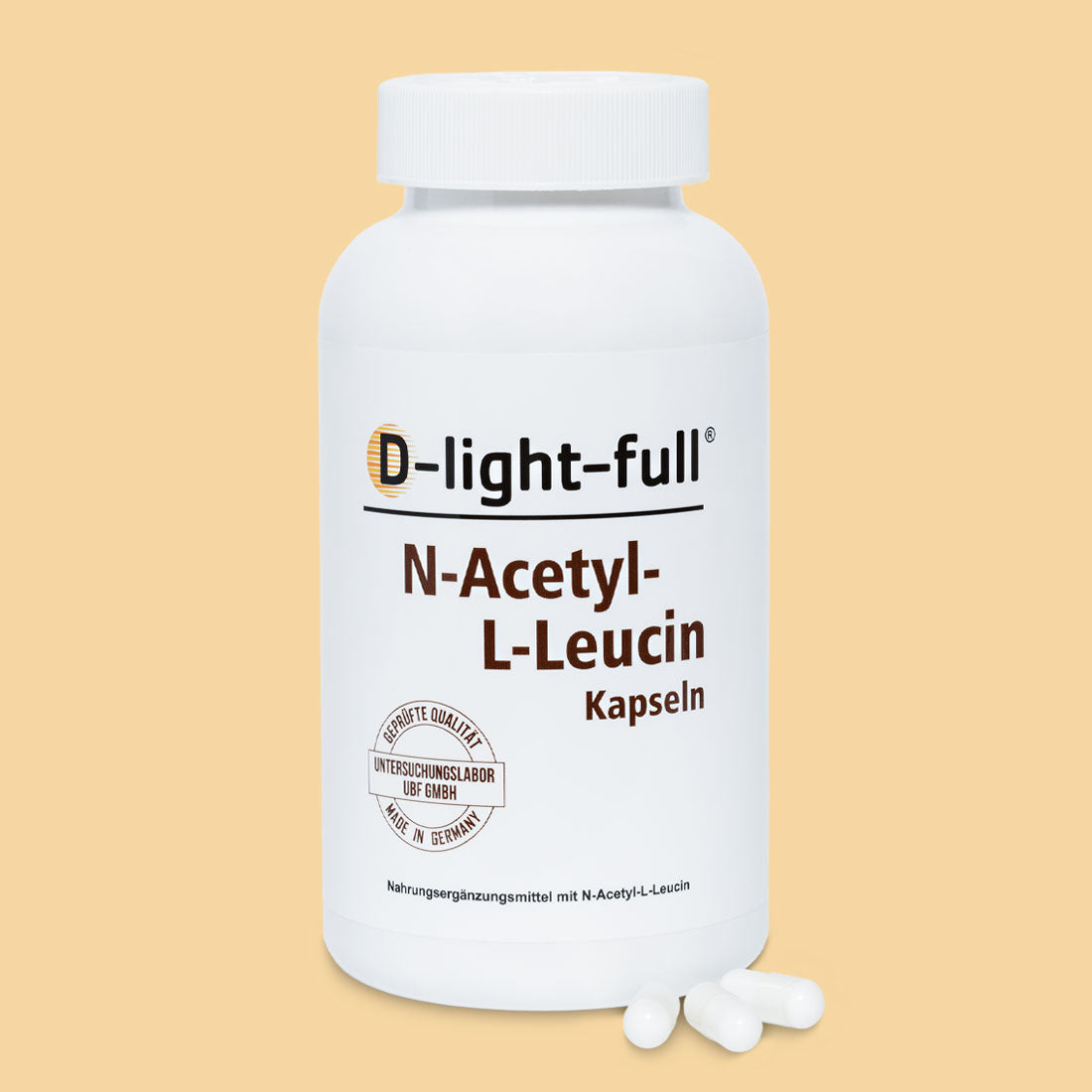 D-light-full N-Acetyl-L-Leucin 500 mg (365 Kapseln vegan)