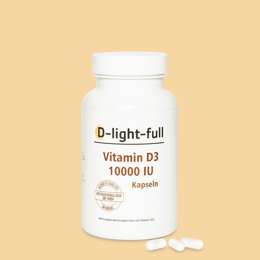 D-light-full Vitamin D3 10.000 IE (365 Kapseln vegan)